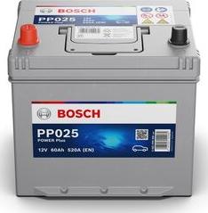 BOSCH 0 092 PP0 250 - Стартерная аккумуляторная батарея, АКБ autospares.lv