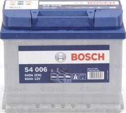 BOSCH 0 092 S40 060 - Стартерная аккумуляторная батарея, АКБ autospares.lv