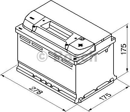 BOSCH 0 092 S40 070 - Стартерная аккумуляторная батарея, АКБ autospares.lv