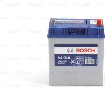 BOSCH 0 092 S40 180 - Стартерная аккумуляторная батарея, АКБ autospares.lv