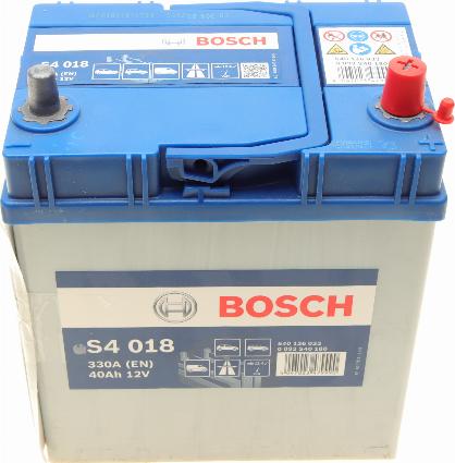 BOSCH 0 092 S40 180 - Стартерная аккумуляторная батарея, АКБ autospares.lv