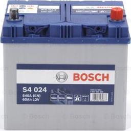 BOSCH 0 092 S40 240 - Стартерная аккумуляторная батарея, АКБ autospares.lv