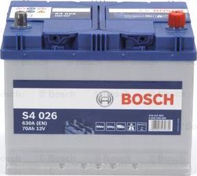BOSCH 0 092 S40 260 - Стартерная аккумуляторная батарея, АКБ autospares.lv