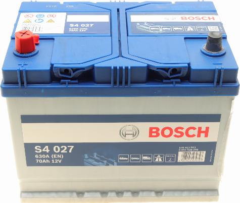 BOSCH 0 092 S40 270 - Стартерная аккумуляторная батарея, АКБ autospares.lv