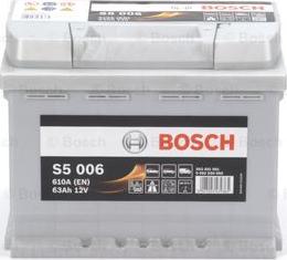 BOSCH 0 092 S50 060 - Стартерная аккумуляторная батарея, АКБ autospares.lv
