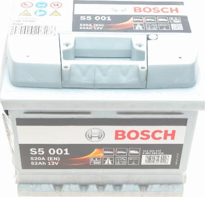 BOSCH 0 092 S50 010 - Стартерная аккумуляторная батарея, АКБ autospares.lv