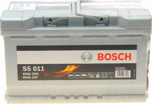 BOSCH 0 092 S50 110 - Стартерная аккумуляторная батарея, АКБ autospares.lv