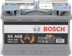BOSCH 0 092 S5A 080 - Стартерная аккумуляторная батарея, АКБ autospares.lv