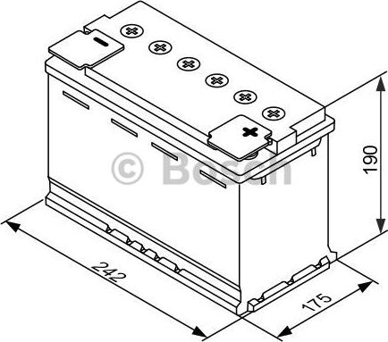 BOSCH 0 092 S60 050 - Стартерная аккумуляторная батарея, АКБ autospares.lv