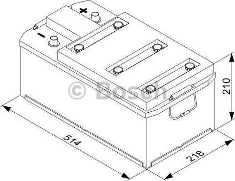 BOSCH 0 092 T30 470 - Стартерная аккумуляторная батарея, АКБ autospares.lv