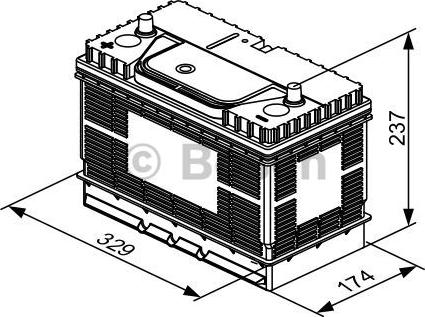 BOSCH 0 092 T30 500 - Стартерная аккумуляторная батарея, АКБ autospares.lv