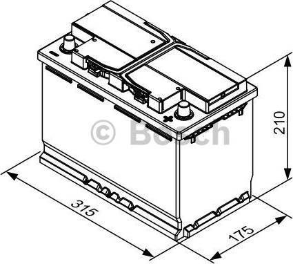 BOSCH 0 092 T30 320 - Стартерная аккумуляторная батарея, АКБ autospares.lv