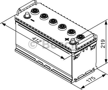 BOSCH 0 092 T30 730 - Стартерная аккумуляторная батарея, АКБ autospares.lv