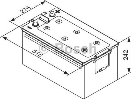 BOSCH 0 092 TE0 800 - Стартерная аккумуляторная батарея, АКБ autospares.lv