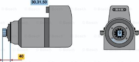 BOSCH 0 001 416 040 - Стартер autospares.lv