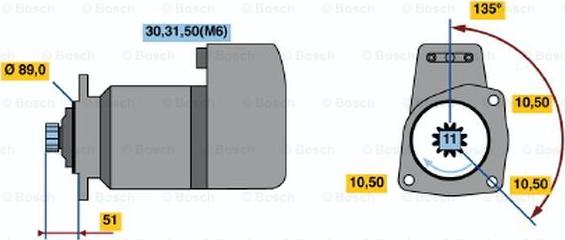 BOSCH 0 001 416 003 - Стартер autospares.lv