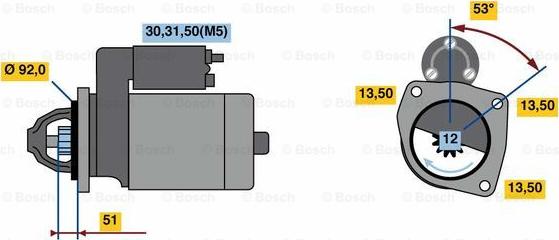 BOSCH 0 001 420 024 - Стартер autospares.lv