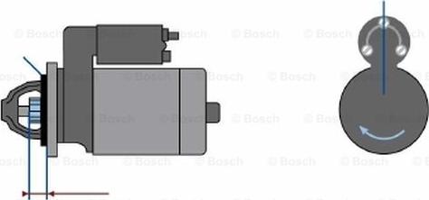 BOSCH 9 000 331 424 - Стартер autospares.lv