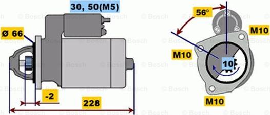 BOSCH 0 001 108 183 - Стартер autospares.lv