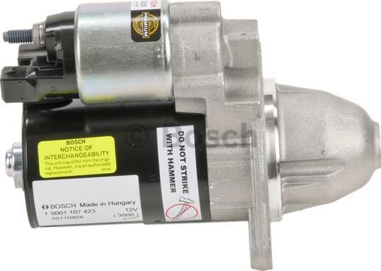 BOSCH 0 001 107 423 - Стартер autospares.lv