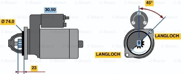 BOSCH 0 001 108 181 - Стартер autospares.lv