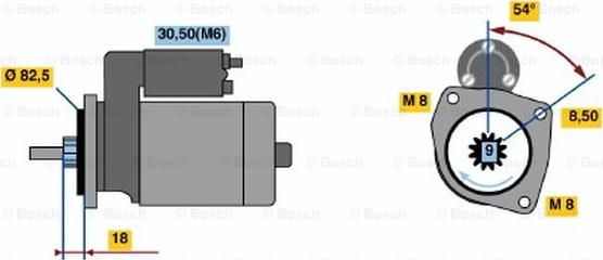 BOSCH 0 001 113 007 - Стартер autospares.lv