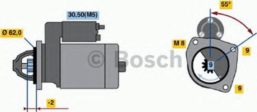 BOSCH 0001112041 - Стартер autospares.lv