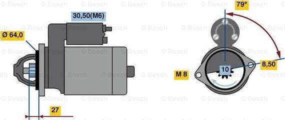 BOSCH 0 001 138 011 - Стартер autospares.lv