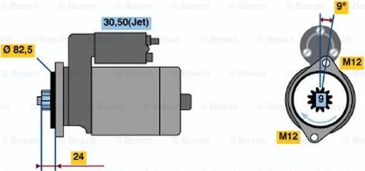 BOSCH 0 001 125 513 - Стартер autospares.lv