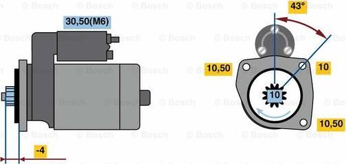 BOSCH 0 001 121 427 - Стартер autospares.lv