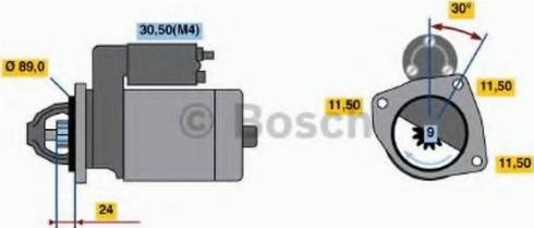 BOSCH 0 001 369 017 - Стартер autospares.lv