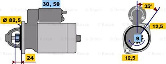 BOSCH 0 001 367 005 - Стартер autospares.lv