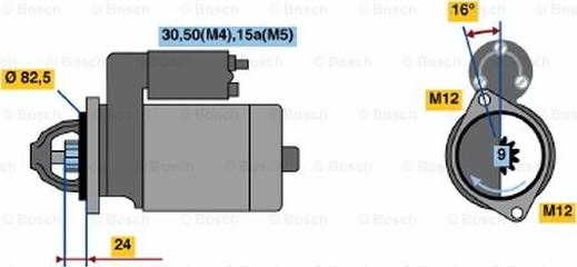 BOSCH 0 001 314 041 - Стартер autospares.lv