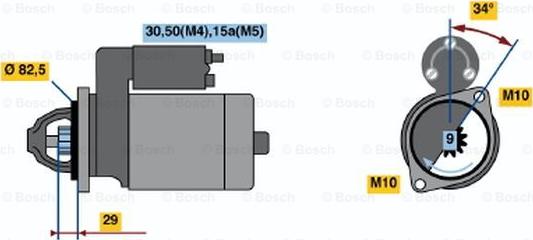 BOSCH 0 001 314 027 - Стартер autospares.lv