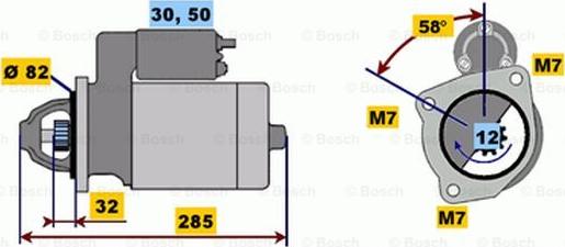 BOSCH 0 001 218 020 - Стартер autospares.lv