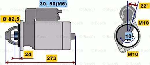 BOSCH 0 001 218 140 - Стартер autospares.lv