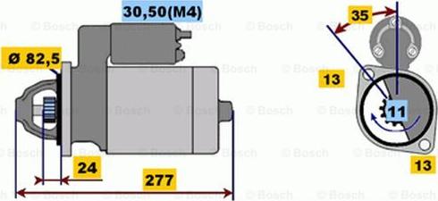 BOSCH 0 001 218 742 - Стартер autospares.lv