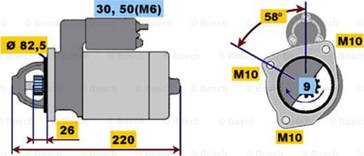 BOSCH 0 001 218 154 - Стартер autospares.lv