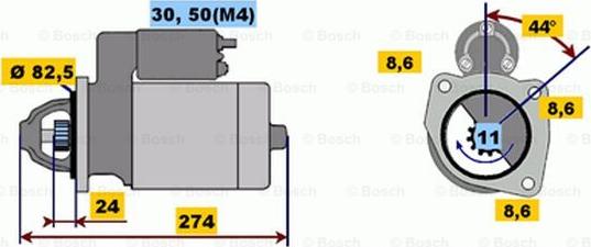 BOSCH 0 001 218 158 - Стартер autospares.lv