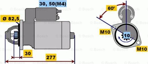 BOSCH 0 001 218 110 - Стартер autospares.lv