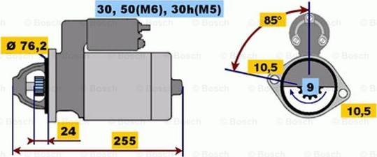 BOSCH 0 001 218 135 - Стартер autospares.lv