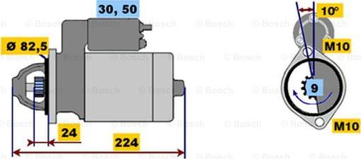 BOSCH 0 001 218 130 - Стартер autospares.lv