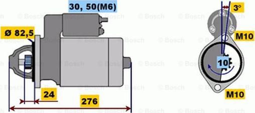 BOSCH 0 001 218 137 - Стартер autospares.lv