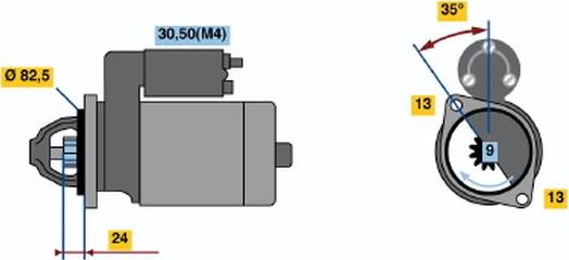 BOSCH 0 001 218 776 - Стартер autospares.lv