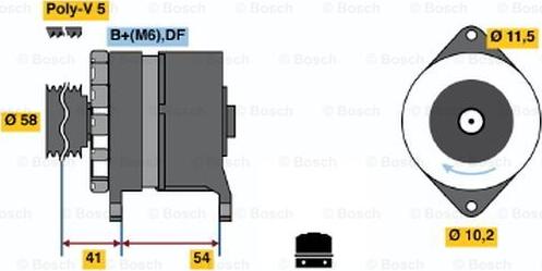 BOSCH 0 120 450 029 - Генератор autospares.lv