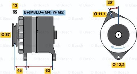 BOSCH 0 120 469 999 - Генератор autospares.lv