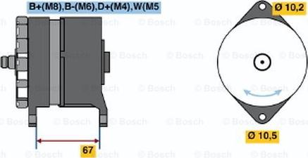 BOSCH 0 120 469 963 - Генератор autospares.lv