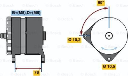 BOSCH 0 120 469 984 - Генератор autospares.lv