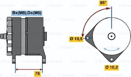 BOSCH 0 120 469 973 - Генератор autospares.lv