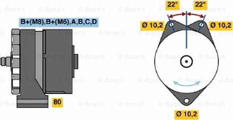 BOSCH 0 120 469 692 - Генератор autospares.lv